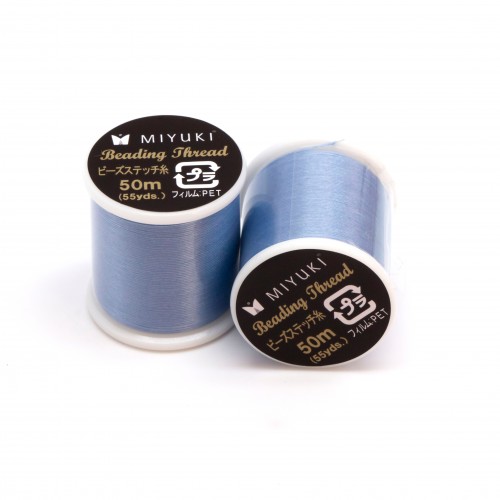 Нитка бисерная Miyuki голубая (диаметр 0,2мм, длина 50м) K4570-10